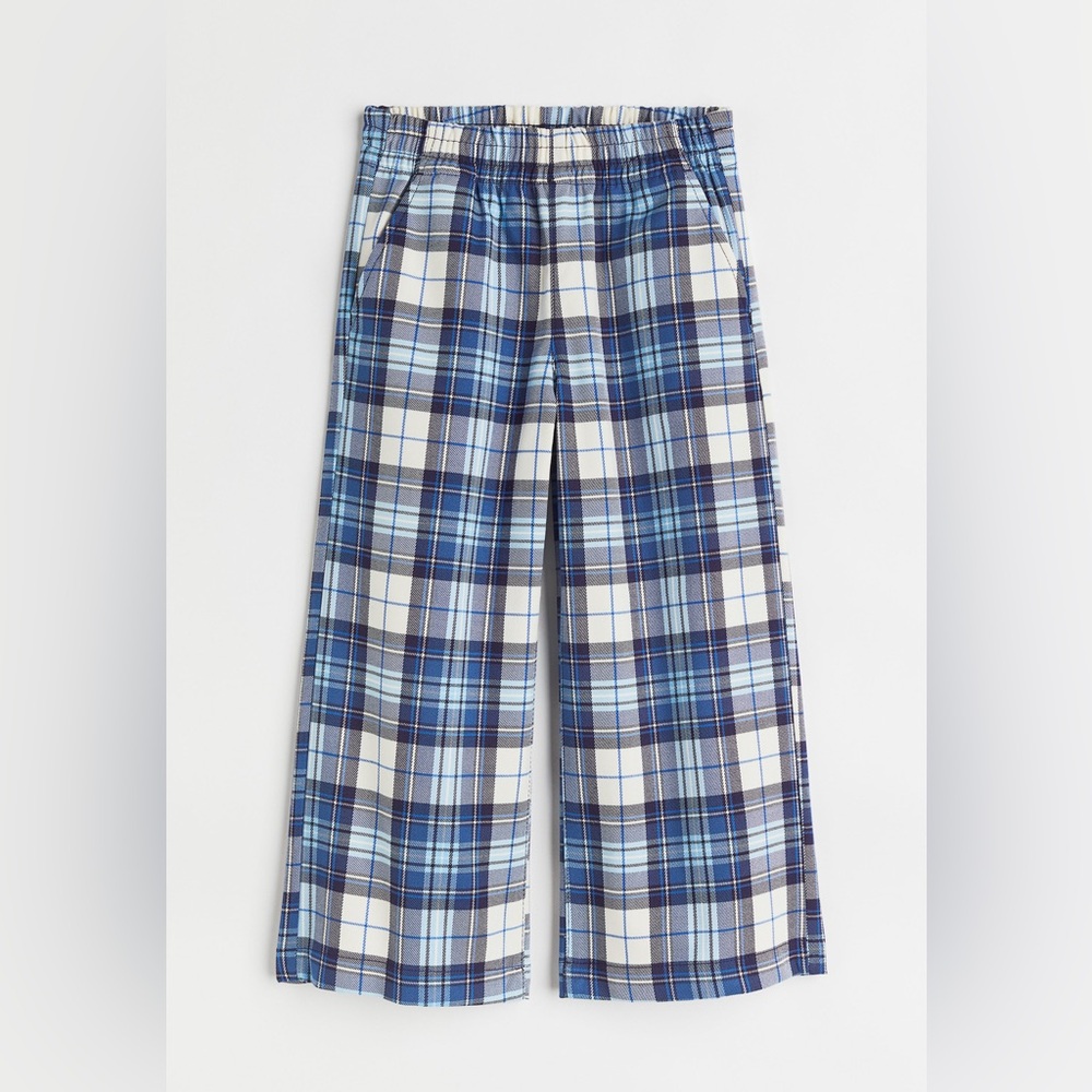 wide fit twill trousers
